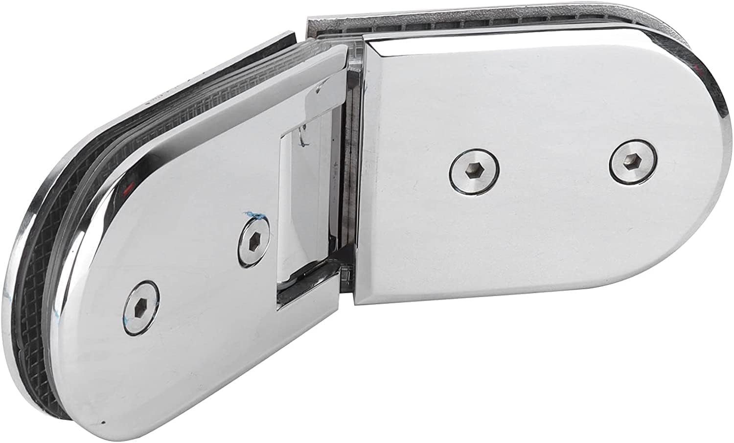 Dfhesdfd One Color Glass Door Hinges, Stainless Steel Elegant Thick For Toughened Glass Door For Furniture