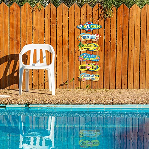 Señales Decorativas para Piscina de Madera 6 Piezas miniatura 5
