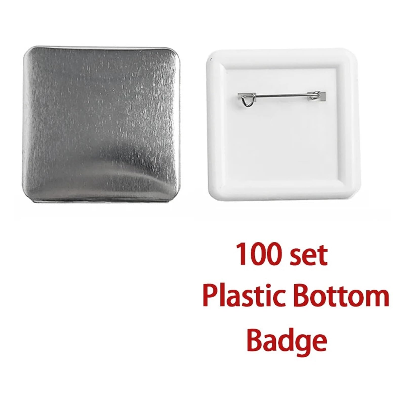 Matériau for badge à épingle carrée 50 x 50 mm, aimants for réfrigérateur, pièces de fabrication, fournitures Compatible(Soft magnet)