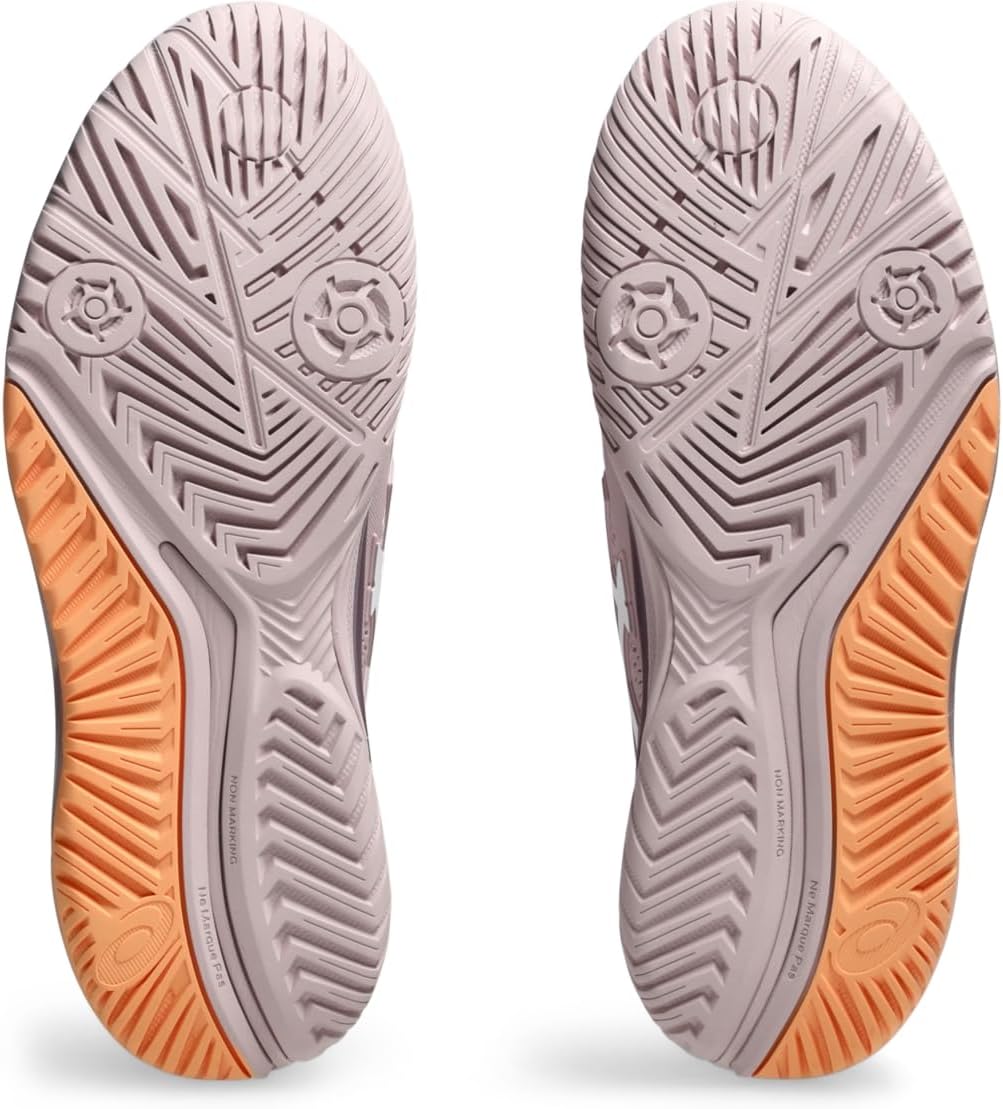 ASICS Women's Gel-Resolution 9 Tennis Shoes, 5, Watershed Rose/White