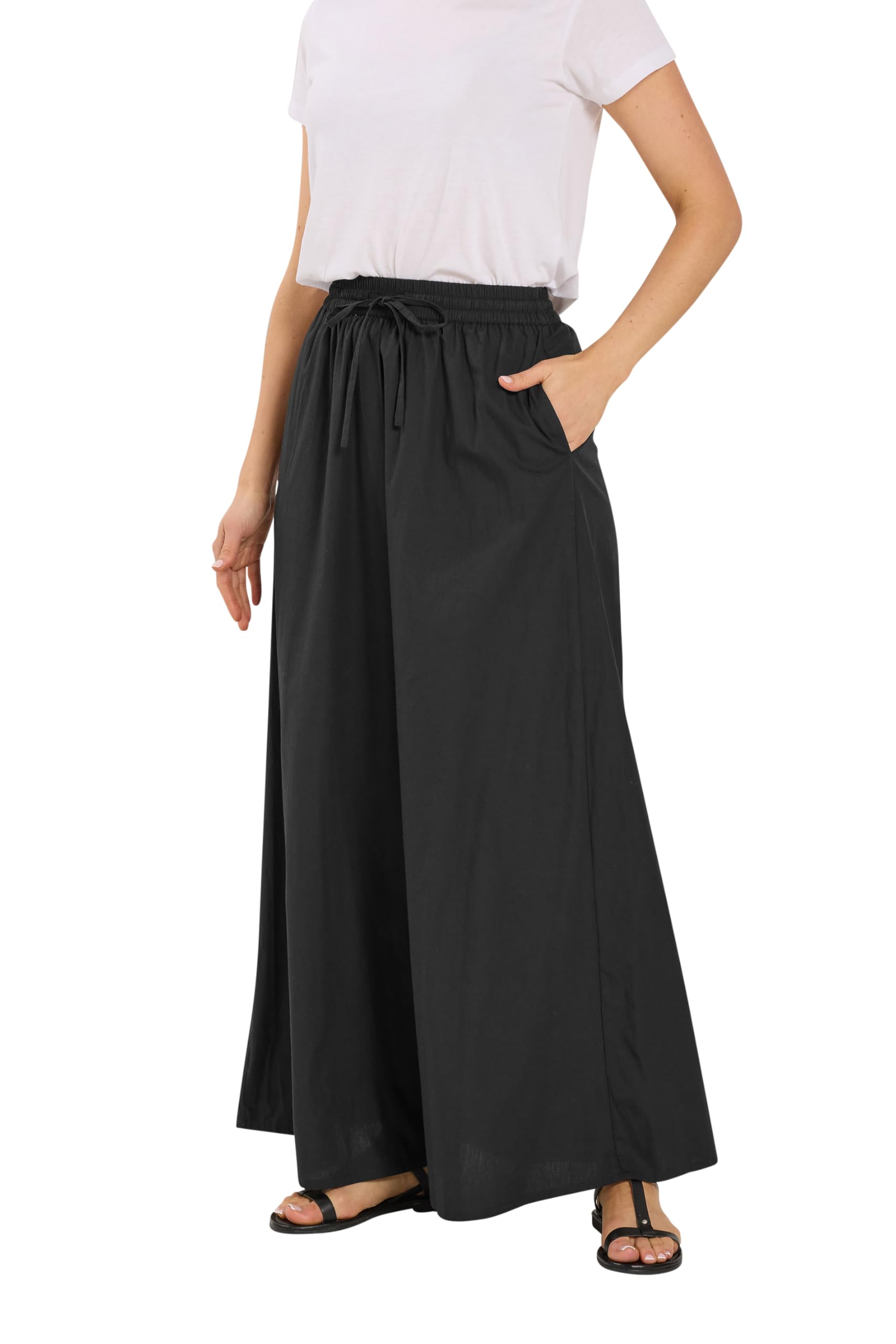 Long Tall Sally Women's Black Tall Pull On Maxi Skirt In | : Size 16