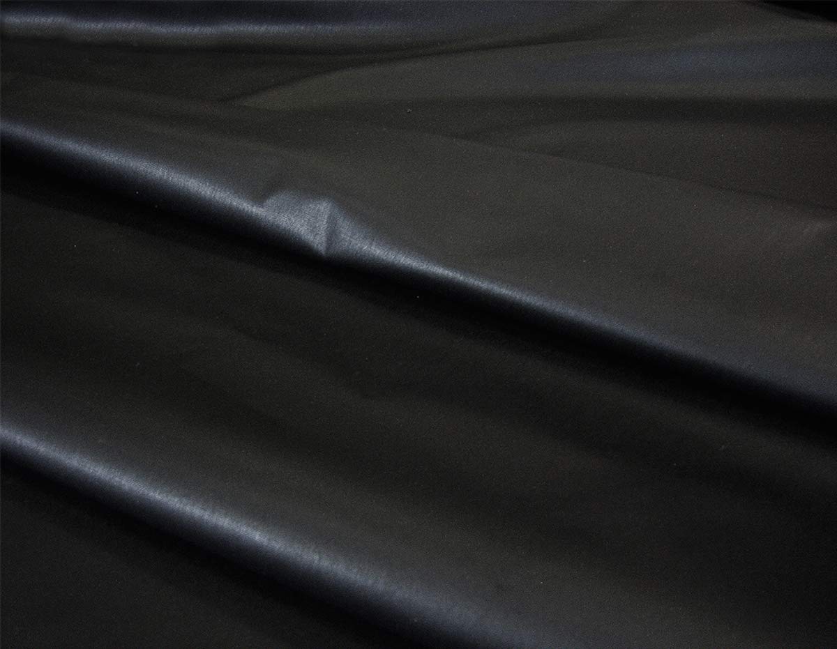 Black Waterproof Antique Wax Cotton Fabric Outdoor Oilskin Cover Material 1M F