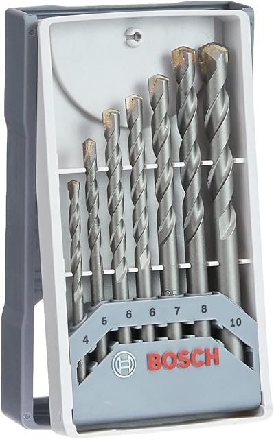 Bosch Professional 7-Piece CYL-3 Concrete Drill Bit Set (for Concrete, Ø 4-10 mm, Accessories for Impact Drills)