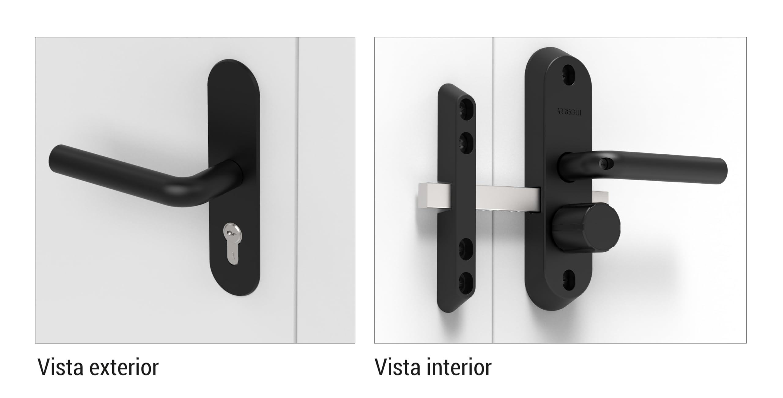 ARREGUI Duplex MMT4714-E Sistema de Cierre para Puertas de Trasteros | Solución de Seguridad con Cerrojo Integrado y Cilindro con 5 Llaves | para Puertas de 47 mm