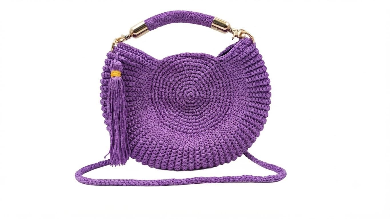Handmade Crochet Shoulder Bag for Women, Handcrafted Tote Bag Sling and Shopping Bag-picture-30
