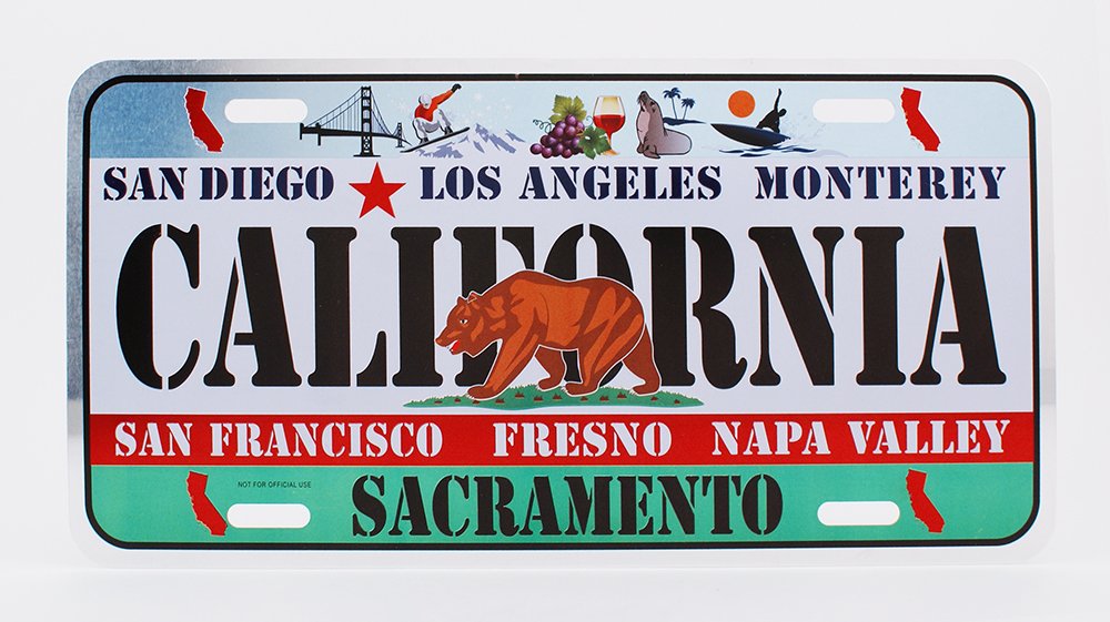 Dimension 9 Home Decorative Plate, California