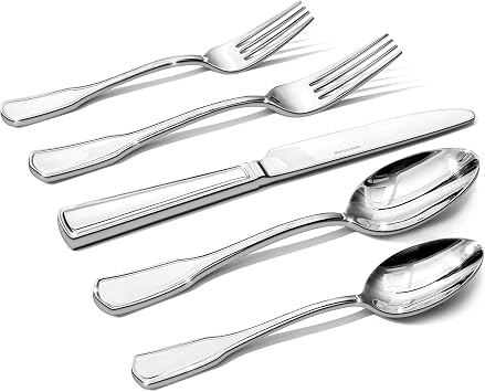 KINGSTONE 30 Piece Silverware Set for 6, 18/10 Stainless Steel