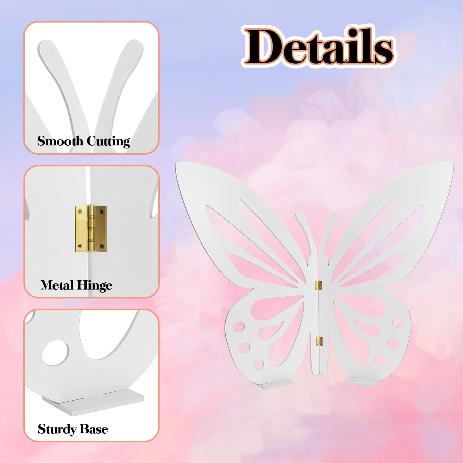 Décorations d'anniversaire papillon pour filles – Lot de 101 décorations de fête rose et violet avec