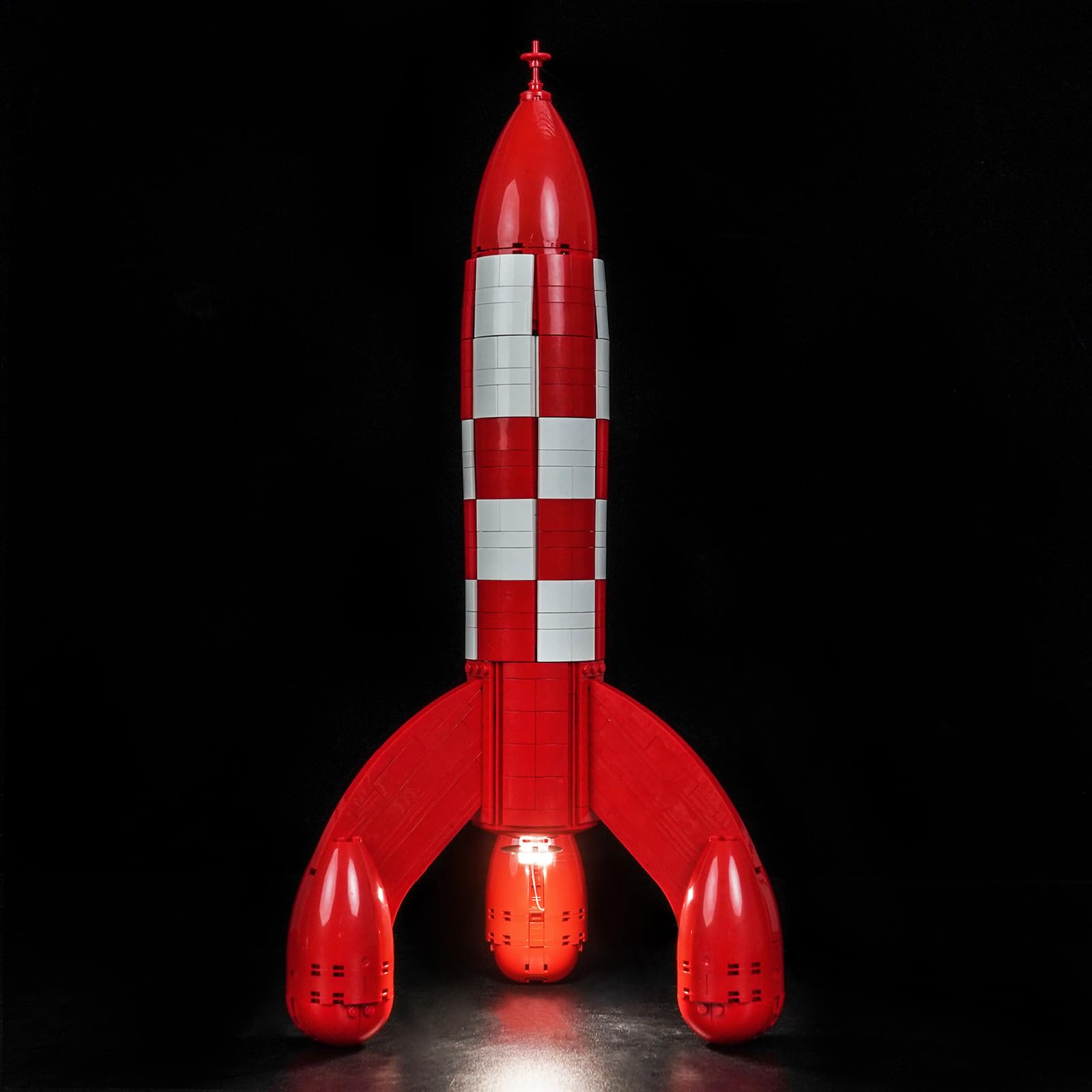 LocoLee Led Light Set Compatible with Lego 21367 Tintin Moon Rocket Led Decoration Lighting Kit Compatible with Lego 21367 Building Blocks Model,Only Lights Set,No Model