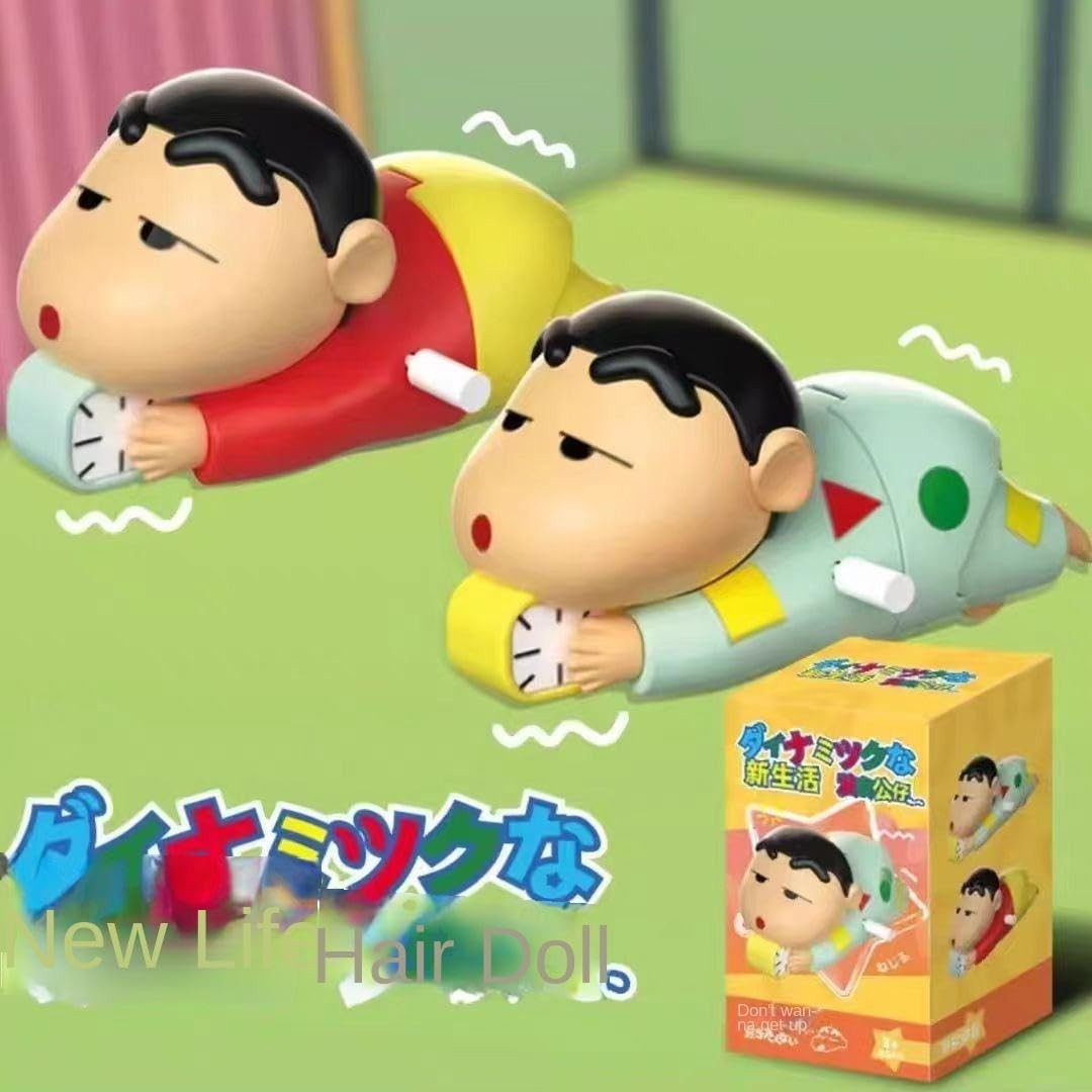 TOYVELLY Crayon Shin-chan New Life Doll or Shin-chan Crawling Alarm Clock Toy 2
