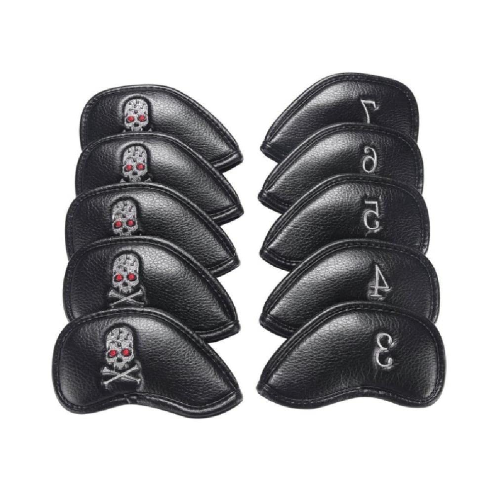 Couvre-tête golf club PU synthétique étanche housse protection fers 10pcs