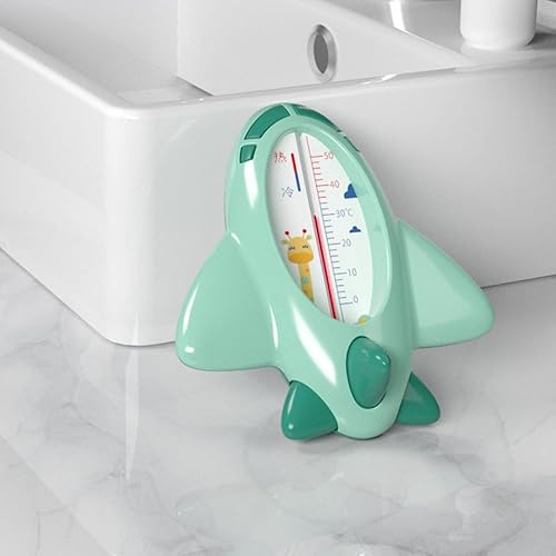 Miniatura 8 de Termómetro de baño, termómetro de seguridad para bebés con forma de avión, precioso, multifuncional, temperatura del agua para bebés recién nacidos,