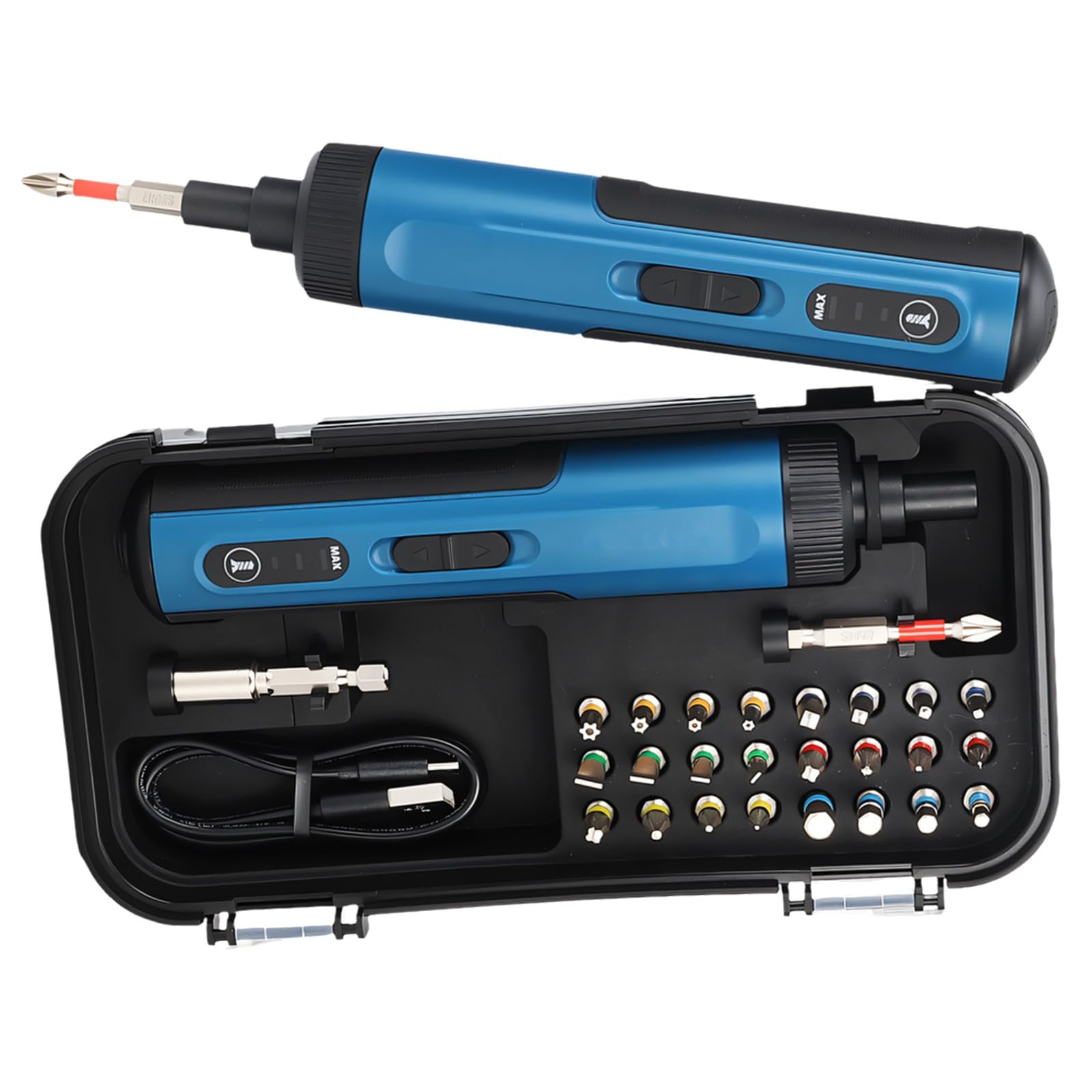 Tsophreniq Multifunction Electric Screwdriver And Drill Bit Set With Storage Case For Various Applications Household Workshop Tasks Battery Screwdriver