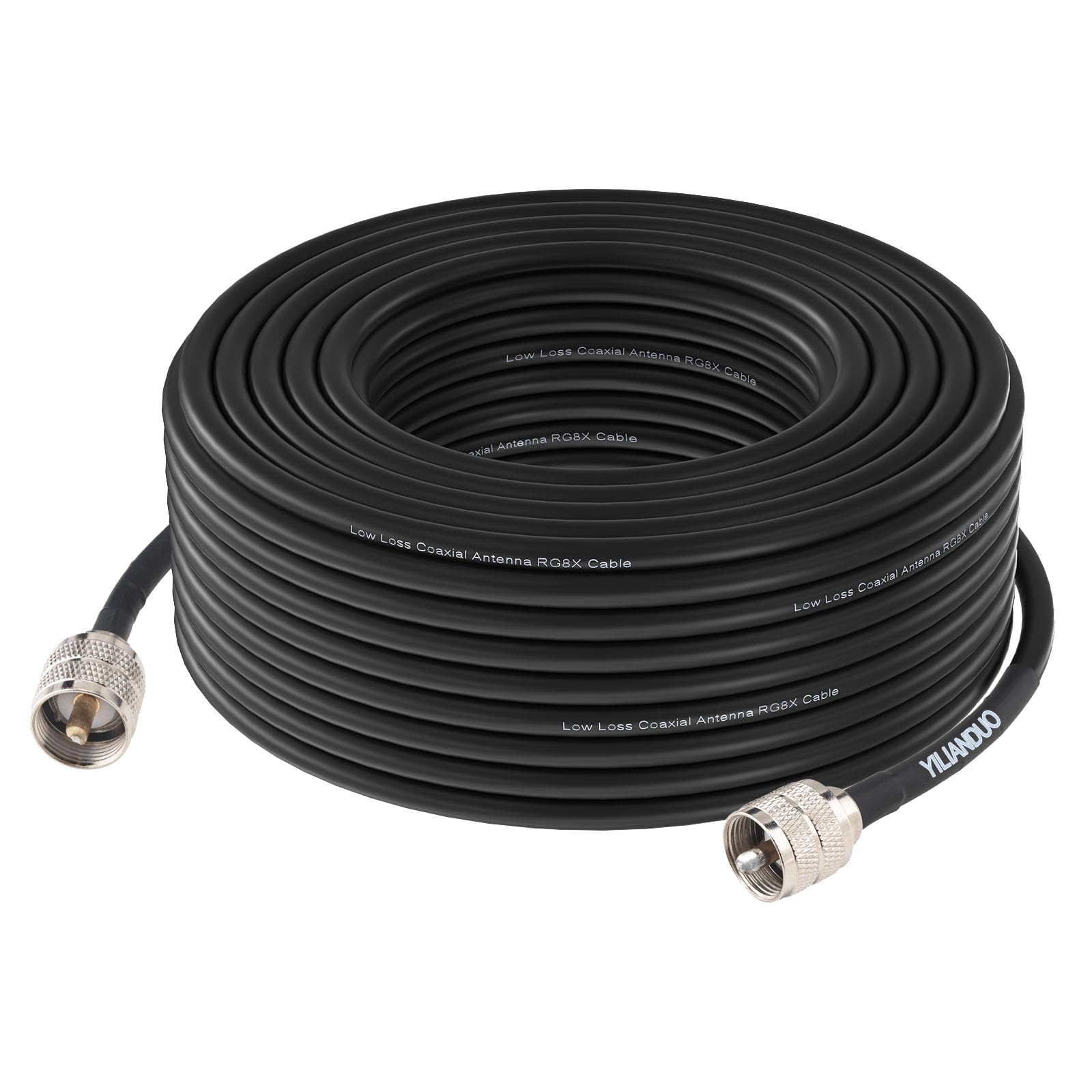 CB Funk Koaxialkabel PL259 UHF Stecker auf Stecker RG8X 20M