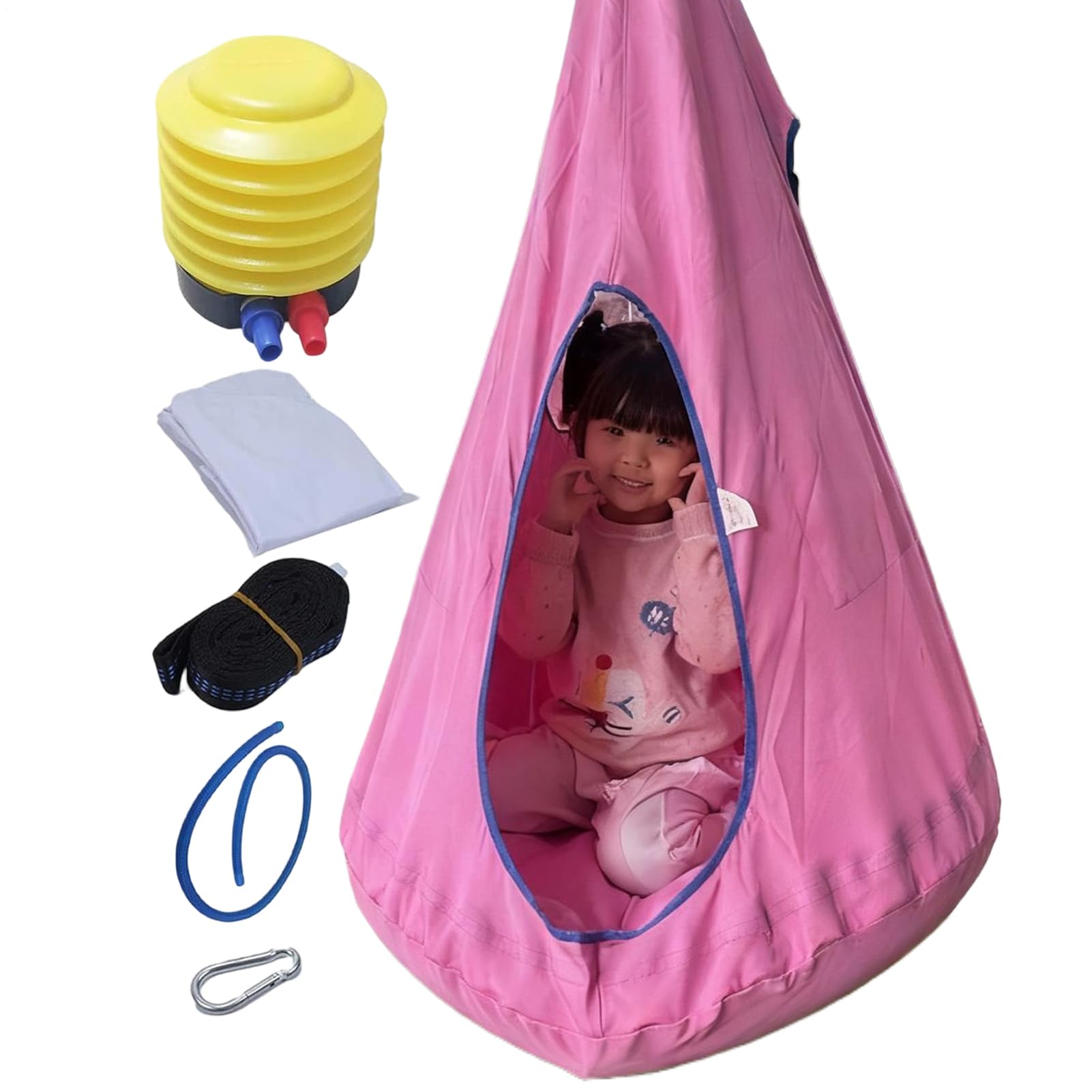 Hamaca Pod Infantil con Cojín y Soporte 150kg