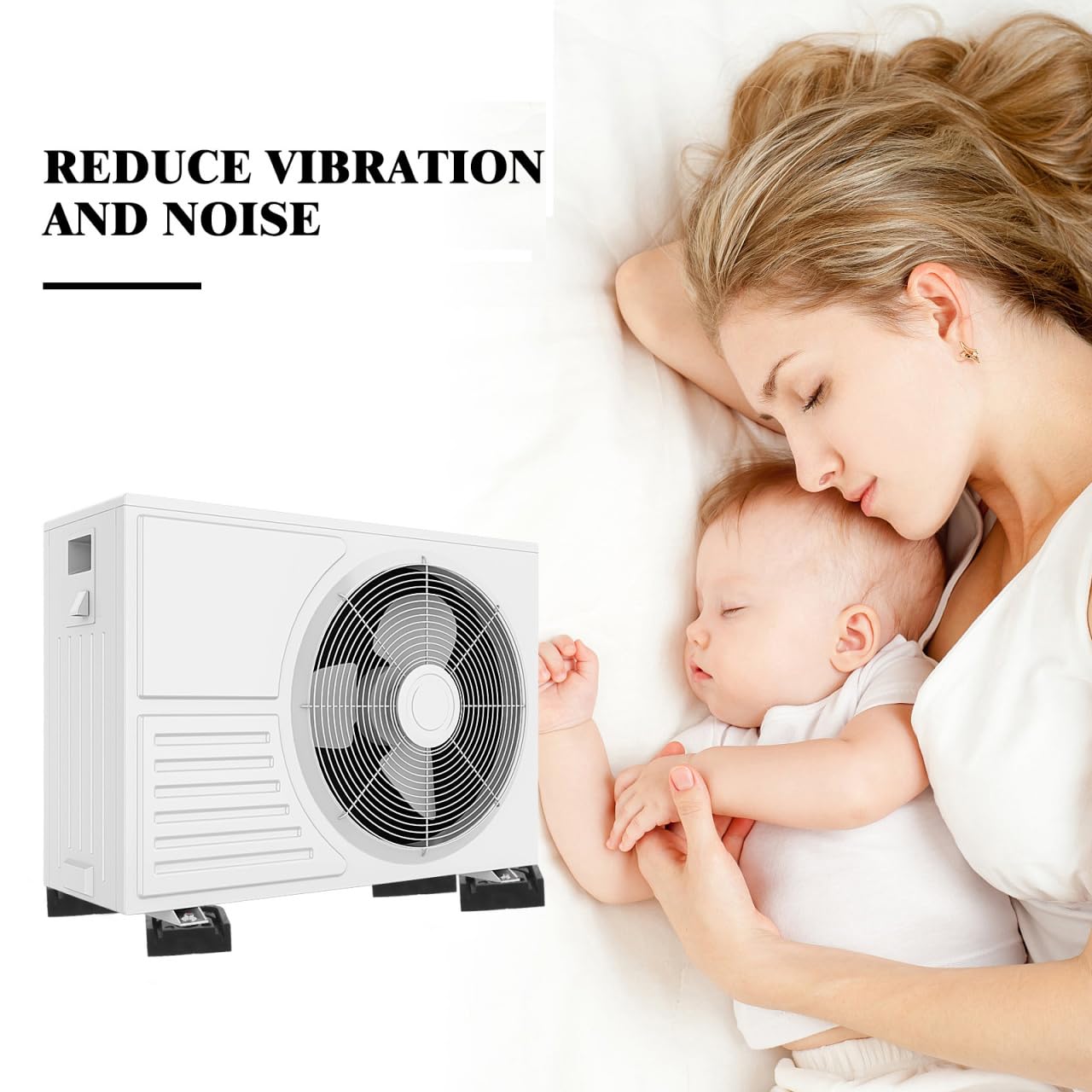 Amazon.com: Homoyoyo Mini Split Anti-Vibration Pads: 4Pcs Anti-Vibration  Rubber Pads Mini Split Wall Mounting Bracket Air Conditioner Mounting  Bracket Shock Absorbing for Ductless Air Conditioner Heat Pump Syste : Home  & Kitchen