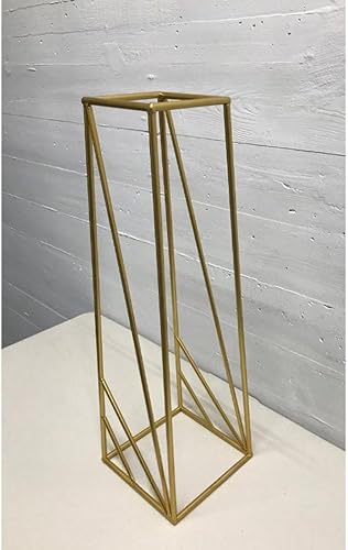 Miniatura 4 de Juego de 4 floreros geométricos dorados para mesa de boda, centros de mesa, arreglos florales, decoraciones