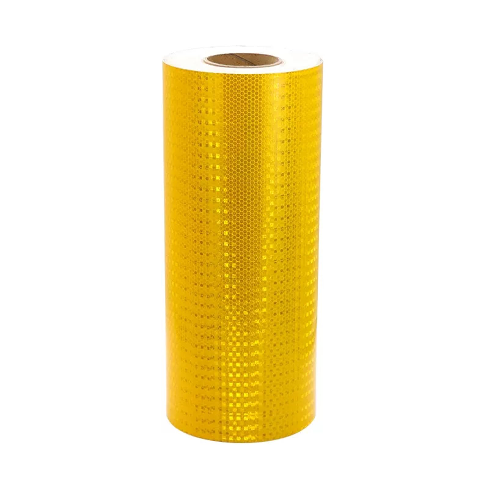 Cinta de señalización de peligro, Cinta Reflectante Multicolor 40cm Ancho 1m 10m 50m(Yellow,50m)