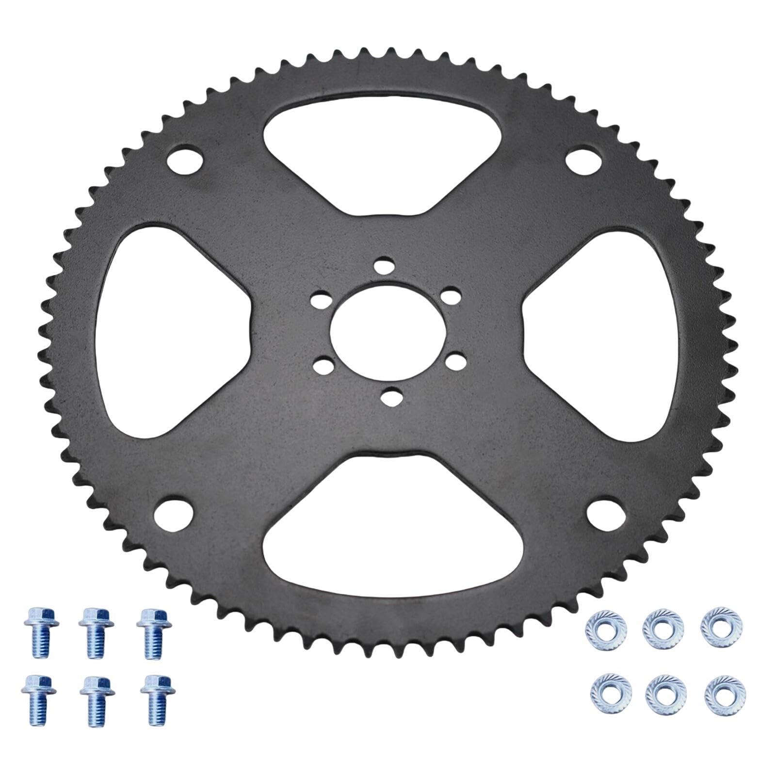 HAUERTZX 35 Chain 75T Rear Chain Sprocket Cog Compatible for Coleman CT100U Trail Motovox MBX10 MBX11 Electric Mini Bikes Go Kart (Black)
