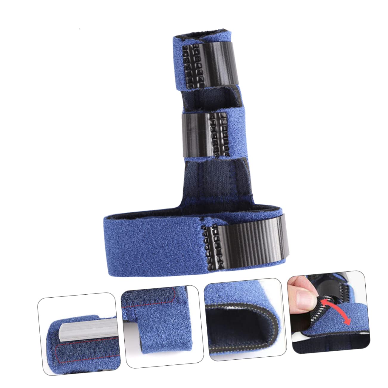 NOLITOY Finger Fixation Splint Finger Fixing Guard Blue Finger Brace Finger Support Brace Finger Splint for Broken Finger