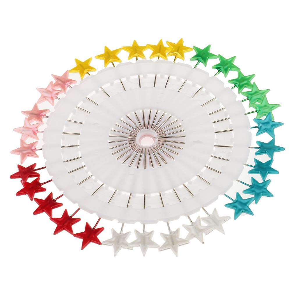Enakshi (Label) 30Pcs Multicolor Hijab Scarf Pins Safety Pins Tailor Sewing Pins Star 2