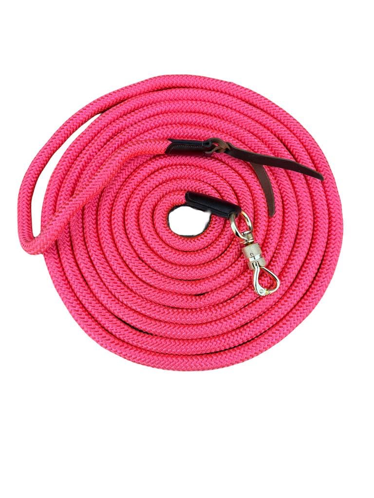 Equipride Horse Training Lead Rope, Natural Horsemanship Communication Line, 3.8-6.8 Metres, Pink (3.8 meters)