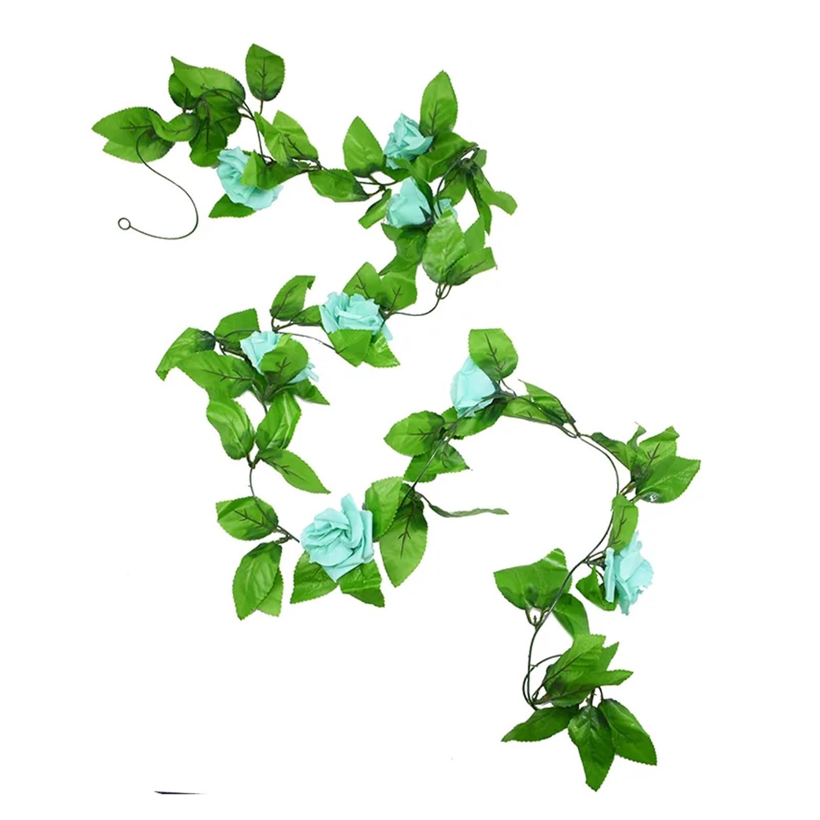 DSFIHJO Artificial Flower Vine Fake Ivy Wisteria Flowers Artificial Plant Vine Garland for Room Garden Decorations Wedding Arch Floral Decor(230cm H13)