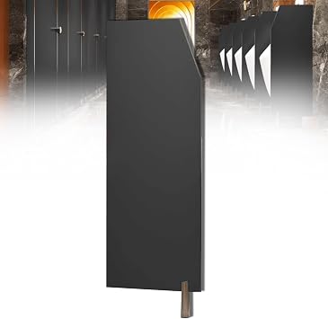 Floor-Mounted Toilet Protection Divider,Restroom Urinal Screen Toilet Partition,Urinal Privacy Screen Screen,Men Urinal Privacy Screen Baffle Toilet Partition Divider1PCSBlack