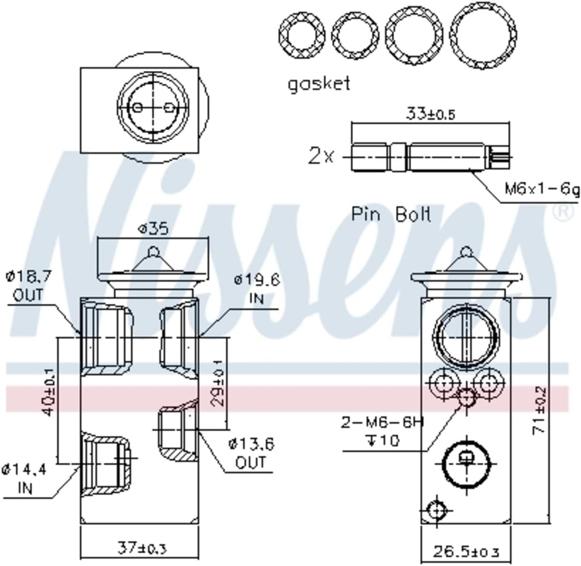 Nissens Air Conditioning Expansion Valve - 999241