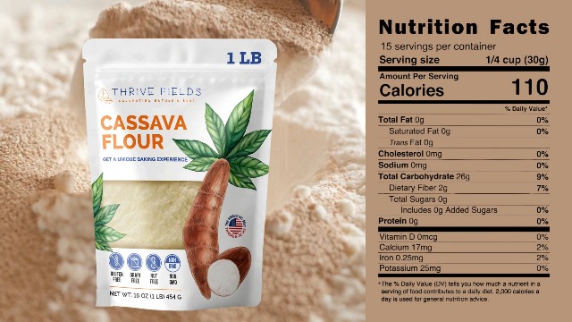 Amazon.com : THRIVE FIELDS Cassava Flour - All-Purpose Yuca