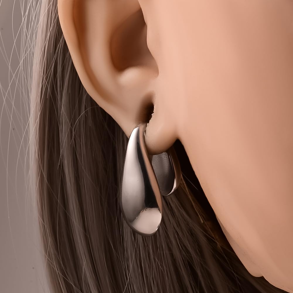 Vankula Ciężarki do uszu Flesh Tunnel Weights Hangers Pierścienie Obręcze Stal nierdzewna dla mężczyzn i kobiet Piercing do uszu Rozciągnięta biżuteria 5 mm 6 mm 10 mm 12 mm, Metal