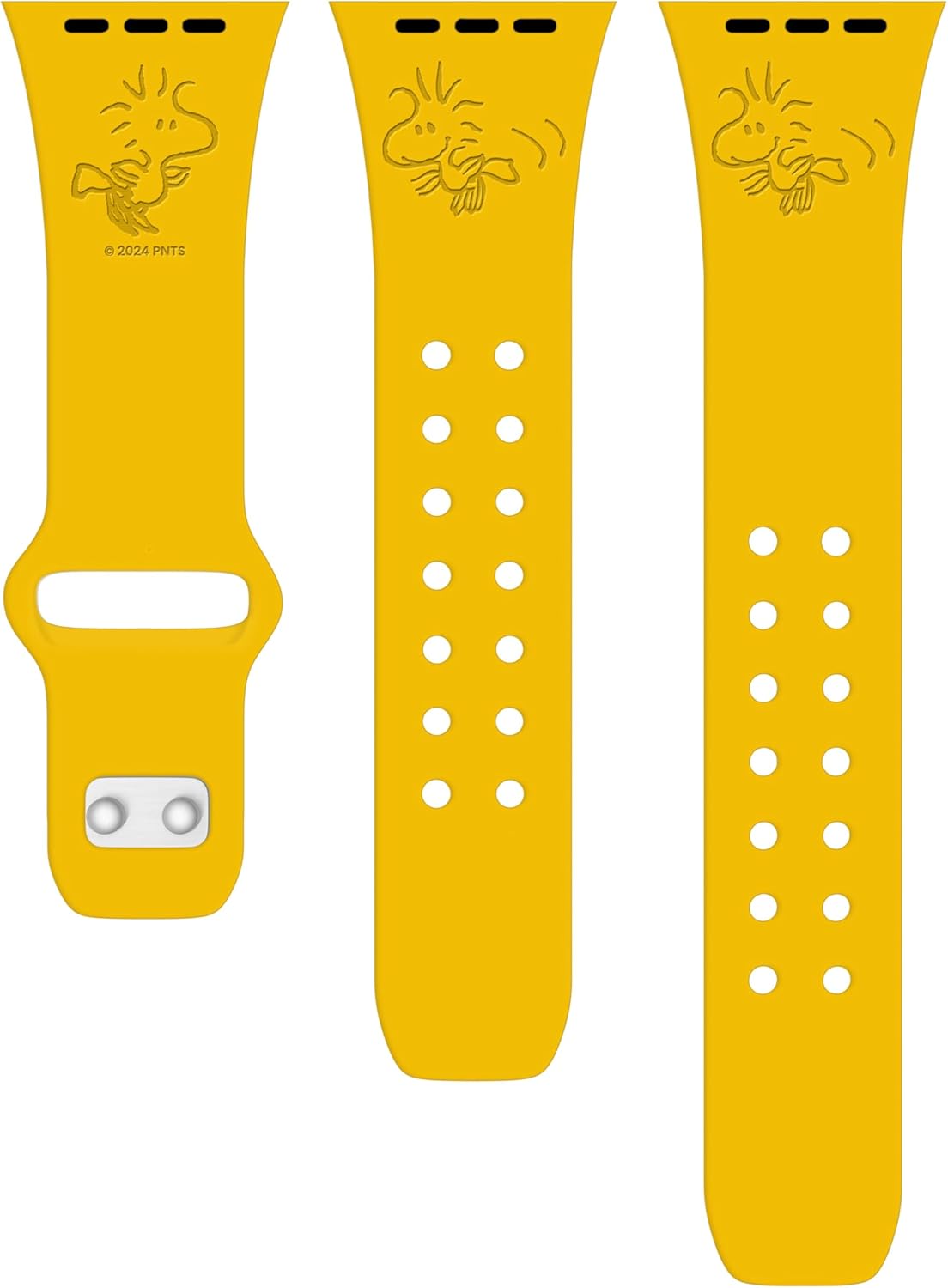 Affinity Bands Peanuts Classic Engraved Silicone Watch Band Compatible with Apple Watch