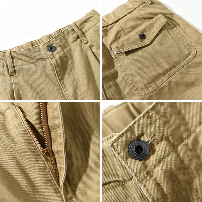 Pantalon décontracté rétro d'automne en textile respirant et coupe droite décontractée