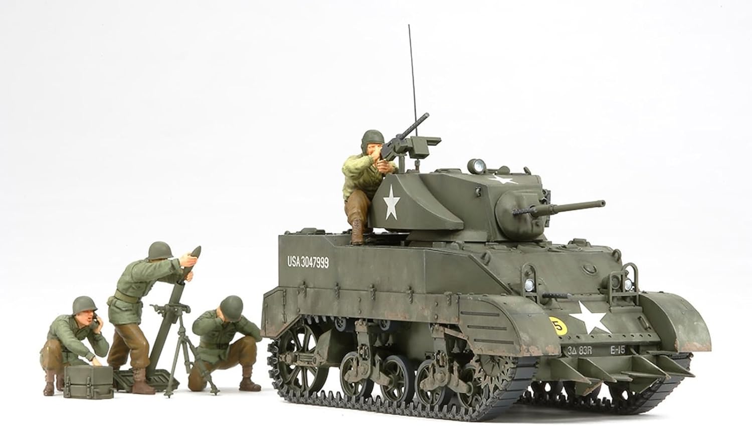 Tamiya 35313 1/35 US Light Tank M5A1 Plastic Model Kit