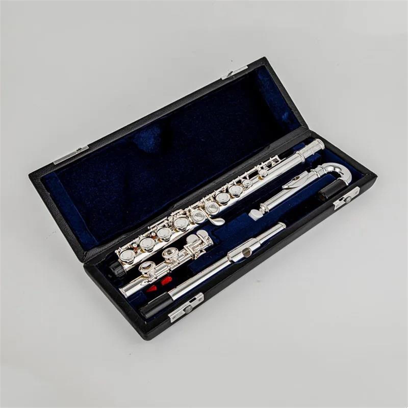 Flauto Traverso Flauto Placcato Argento 16 Chiavi Flauto Foro Aperto E-Mech Strumento Musicale