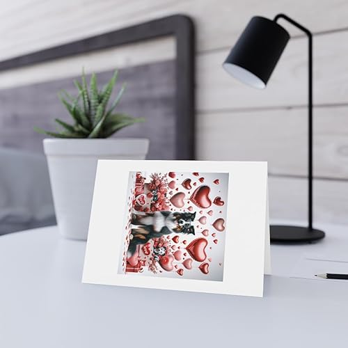 Miniatura 6 de Greeting CardNote Card - Valentine's Day Border Collie - PACK of 10