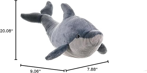 Miniatura 6 de Wild Republic Peluche de delfín, animal de peluche, regalos para niños, Cuddlekins de 20 pulgadas