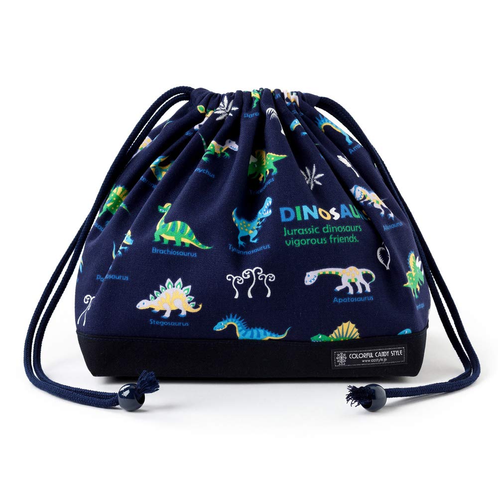 Lunch bag avec soufflet de taille moyenne fabriqué au Japon en tissu Oxford bleu marine