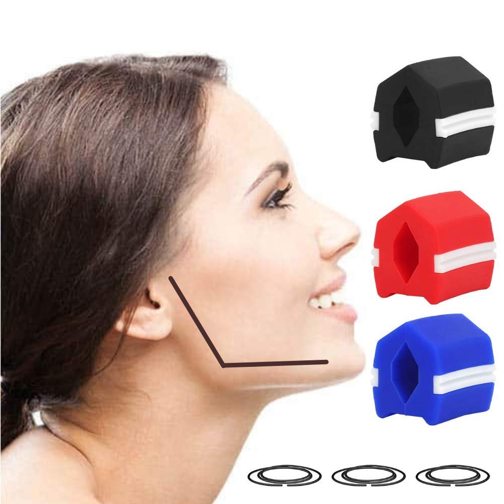 HashuK 3 Packs Jaw Exerciser, Facial Toner & Jawline Fitness Ball, Neck Toning Equipment, Facial Beauty Tool, Double Chin Exerciser for Men and Women