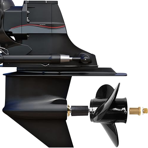 Miniatura 6 de NOVINO Hélice para barco Mercruiser Alpha OneBravo One y motores fueraborda Mercury 135-300HP 2 y 4 tiempos, hélice de aluminio para barcos 15