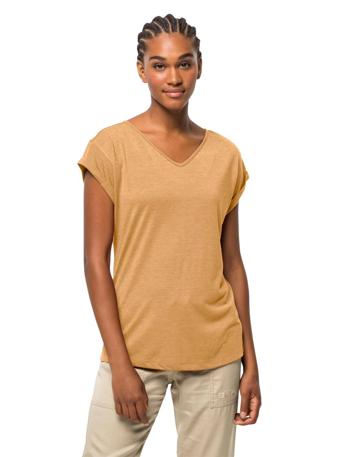 Jack Wolfskin Coral Coast T-Shirt Honey Yellow XS