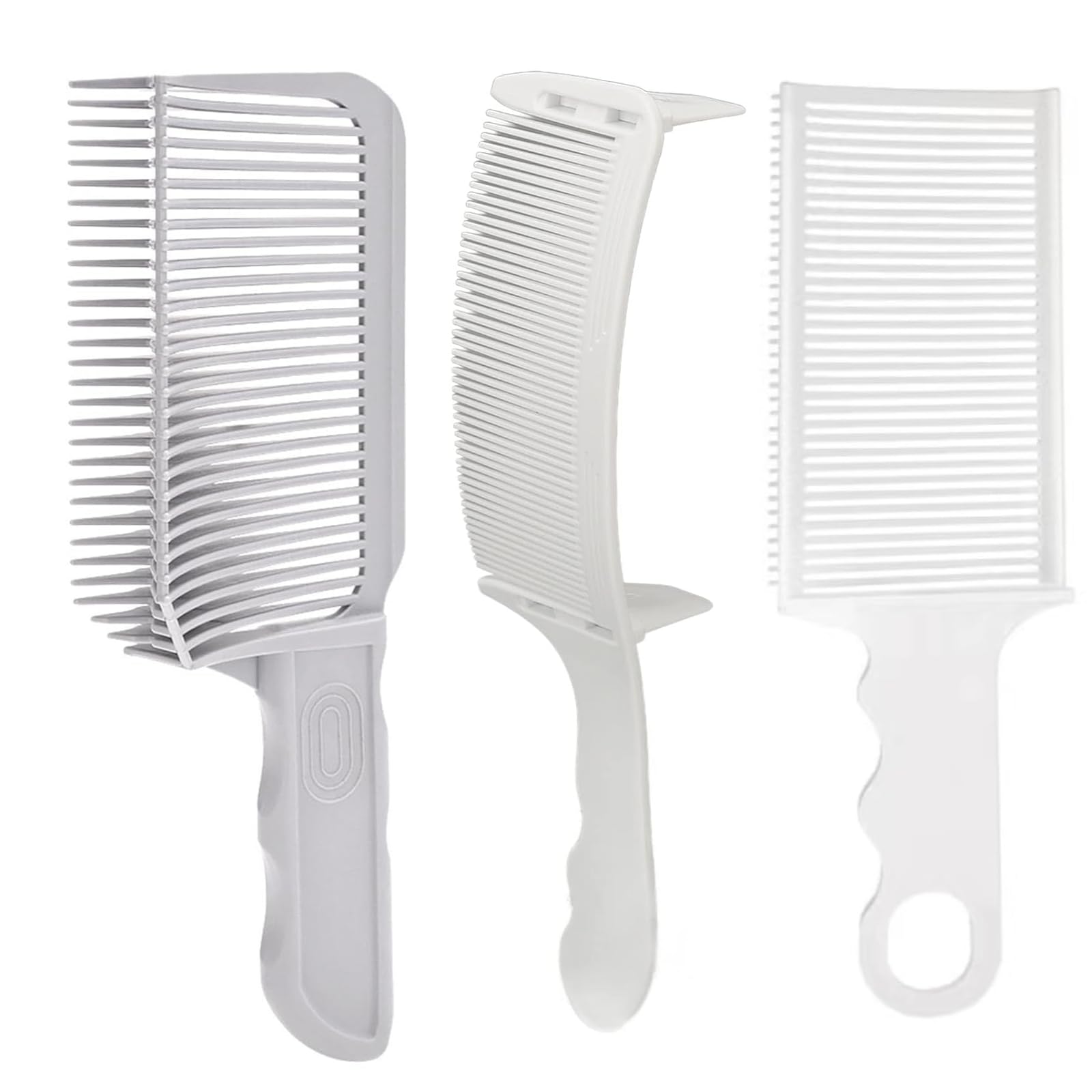 Combs for Men Fade Comb,Men's Gradient Hairstyle Comb，Blend Friend Fade Comb -Salon Hairdresser Professional Hair Fade Comb (B grey)