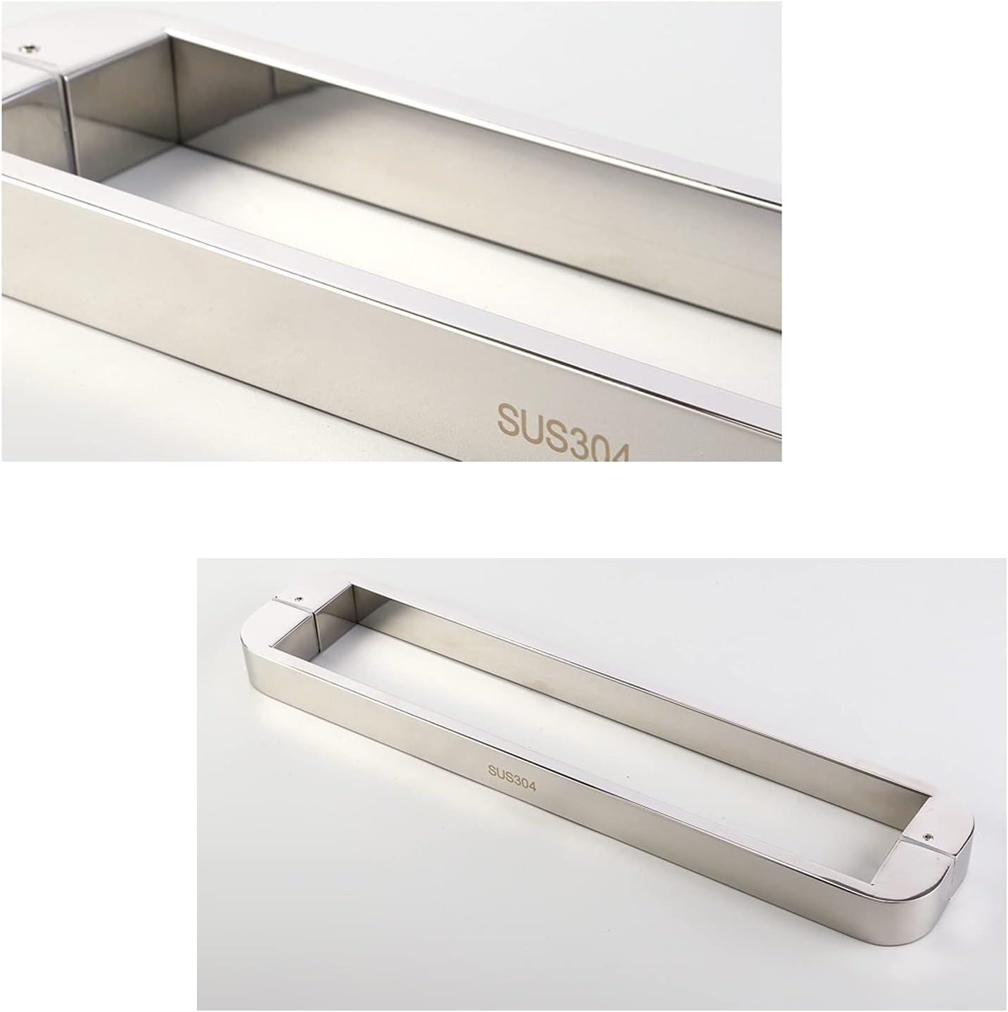 Door knob Pull Handle,Stainless Steel Bathroom Shower Pull Push Door Handles,Sliding Door Household Glass Door Hardware Accessories (Size : 440mm)