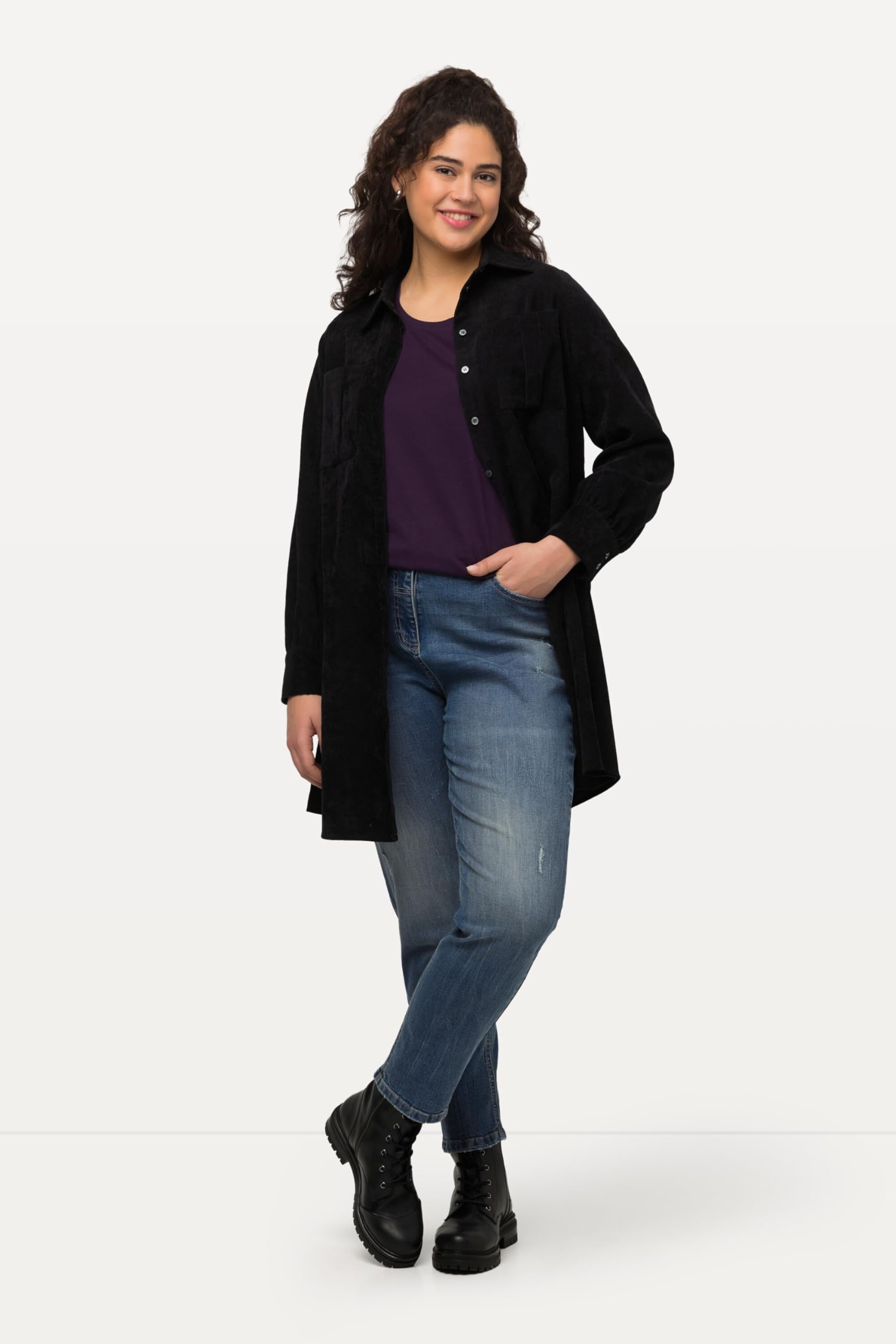 Ulla Popken Jean Thermique Mom Fit Femme