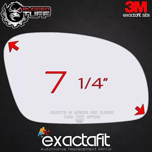 Miniatura 4 de Passenger Side Mirror Glass Replacement For 2001 2002 2003 2004 2005 2006 2007 2008 2009 2010 Volkswagen Beetle Right Door Convex Mirrors exactafit