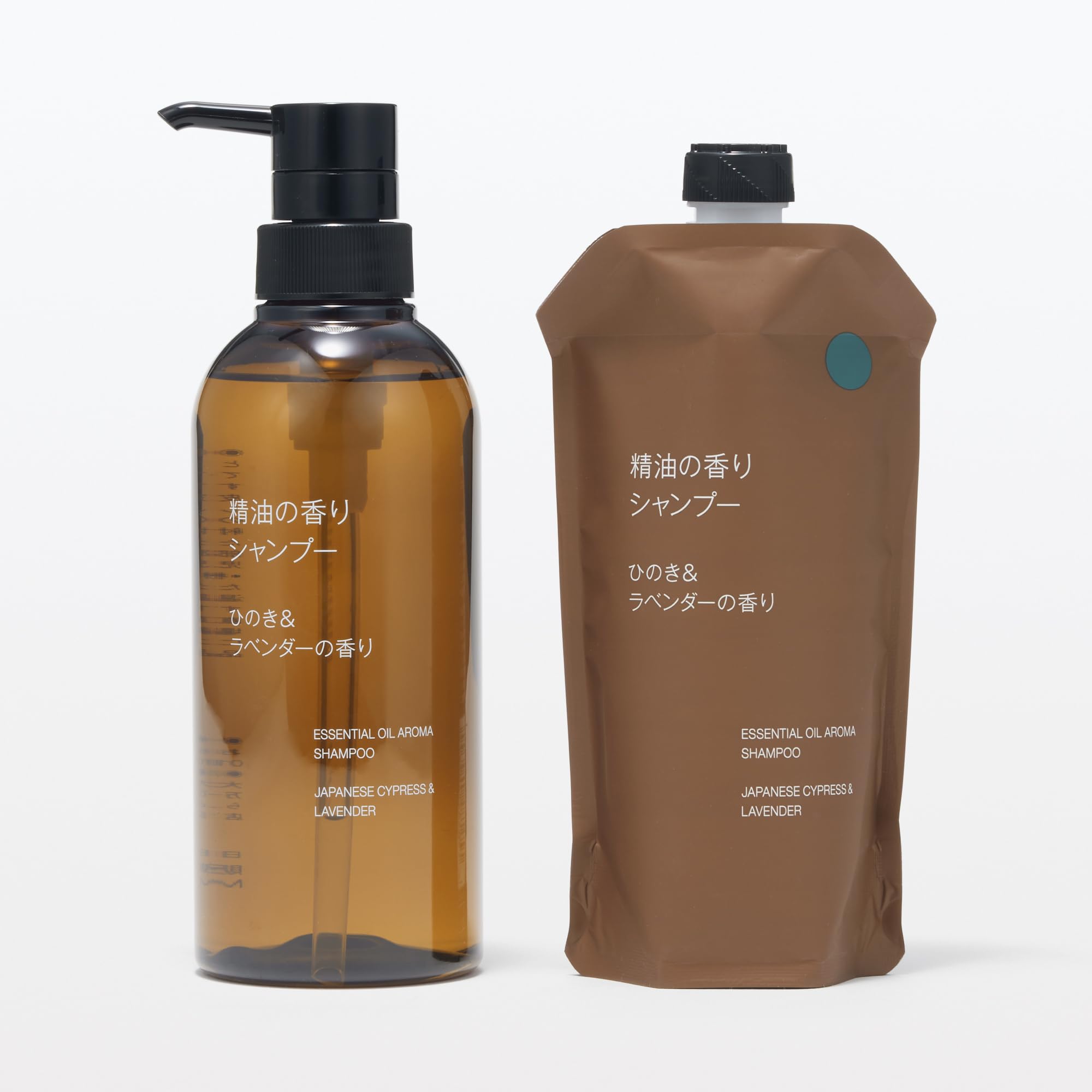 【無印良品/セット販売】精油の香り ひのき＆ラベンダーの香り Amazon.co.jp: 無印良品 精油の香り シャンプー ひのき&ラベンダーの