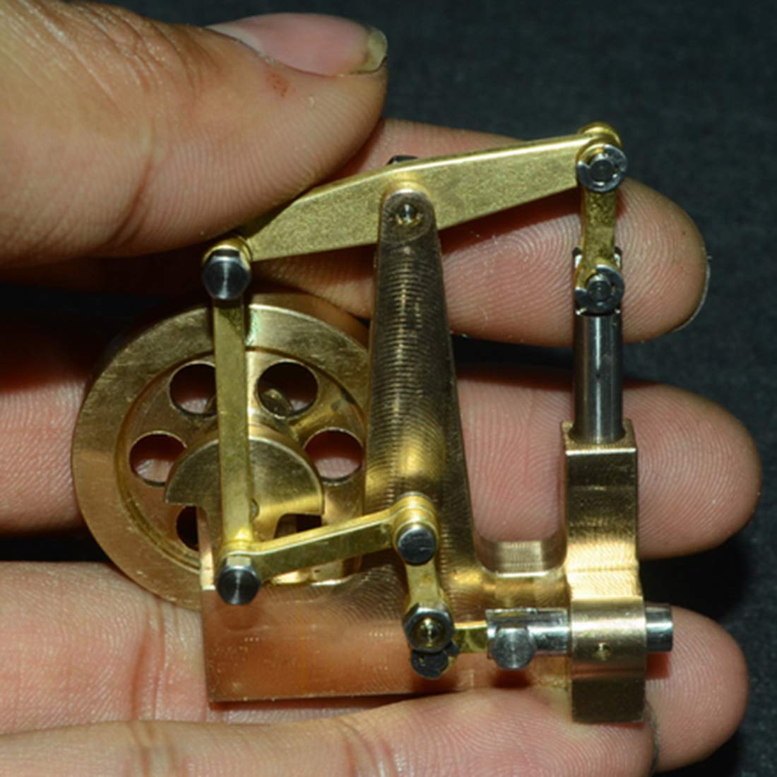 PizazzToy Machine à vapeur pour adultes - Équilibre - Type Mini - En cuivre pur - Modèle sans chaudière - Cadeau créatif - Modèle à vapeur - Kit mécanique