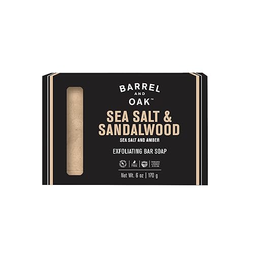 Barrel and Oak - Jabón exfoliante, barra para el cuidado de la piel para hombres, exfoliante natural e hidratante, certificado orgánico, fabricado Barrel and Oak - Jabón exfoliante, barra para el cuidado de la piel para hombres, exfoliante natural e hidratante, certificado orgánico, fabricado