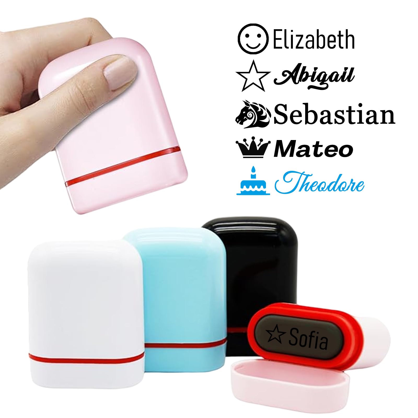 Custom Name Stamp - Personalized Signature Stamps Customized for Business, Classroom, Work, Office & Gifts