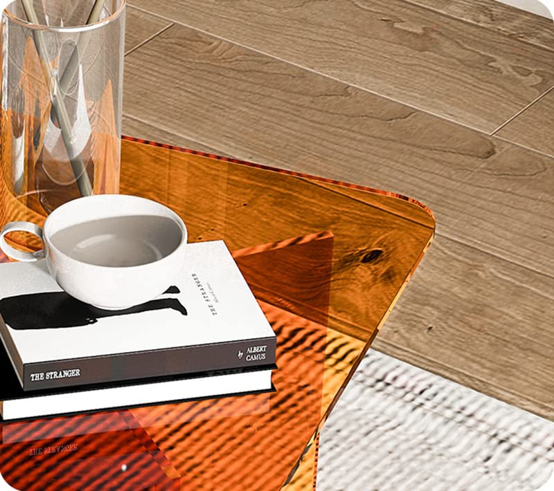 Amazon｜スクエアアクリルサイドテーブルエンドテーブル透明アクリル